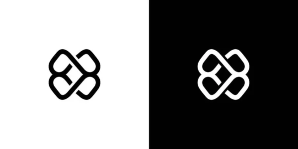 Design Logotipo Iniciais Moderno Elegante —  Vetores de Stock