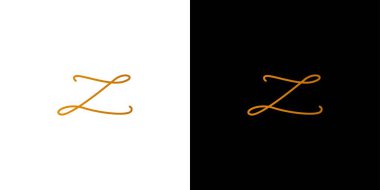 Modern ve benzersiz harf Z baş harfleri logo tasarımı 3