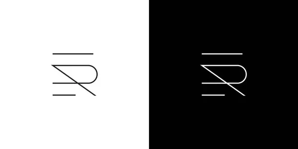 Modern Sophisticated Letter Initial Logo Design — Stock Vector