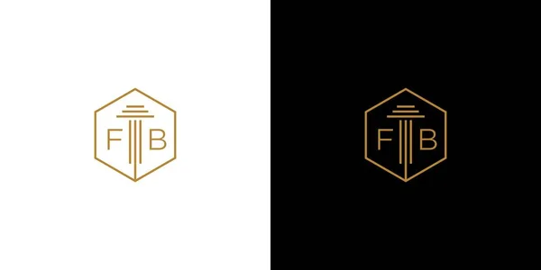 Modern Luxurious Initials Logo Design — Stockvektor