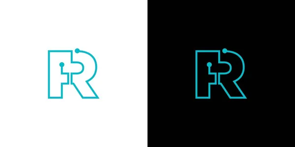 Modern Sophisticated Letter Initials Logo Design — Stockvector