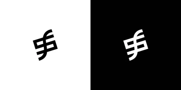 Современный Уникальный Дизайн Логотипа Инициалов — стоковый вектор