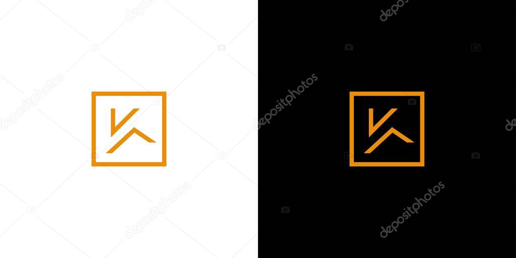 Simple and luxury letter K initials logo design