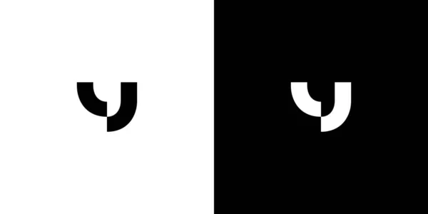 Уникальный Современный Дизайн Логотипа Букв — стоковый вектор