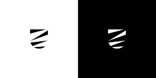 Уникальный Современный Дизайн Логотипа Инициалами Буквы — стоковый вектор