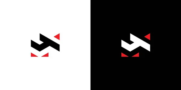 Moderner Und Fetter Buchstabe Initialen Logo Design — Stockvektor