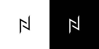 Basit dan modern harf N baş harfleri logo tasarımı 7