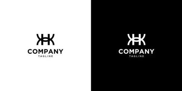 Unikalny Nowoczesny Projekt Logo Inicjałów Khk — Wektor stockowy