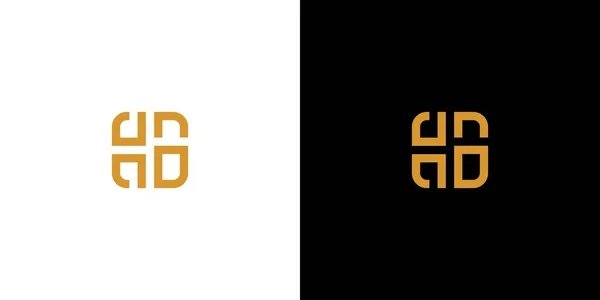 Iniciais Letras Originais Modernas Design Logotipo — Vetor de Stock