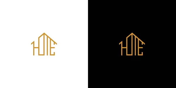 Einzigartiges Und Modernes Haus Logo Design — Stockvektor