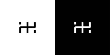 Güçlü ve modern HH baş harfleri logo tasarımı