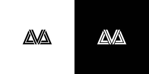 Letra Inicial Única Moderna Logo Design — Vector de stock