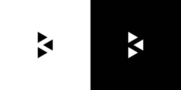 Современный Уникальный Дизайн Логотипа Инициалы — стоковый вектор