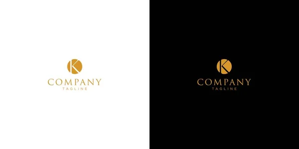 Nowoczesne Luksusowe Litery Inicjały Projekt Logo — Wektor stockowy