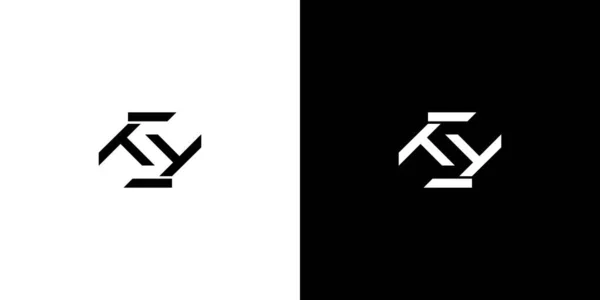 Prosty Unikalny Projekt Logo Litery — Wektor stockowy