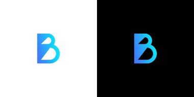 Modern ve benzersiz harf B baş harfleri logo tasarımı 3
