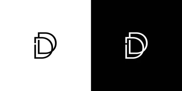 Modern Unique Letter Initials Logo Design — 스톡 벡터
