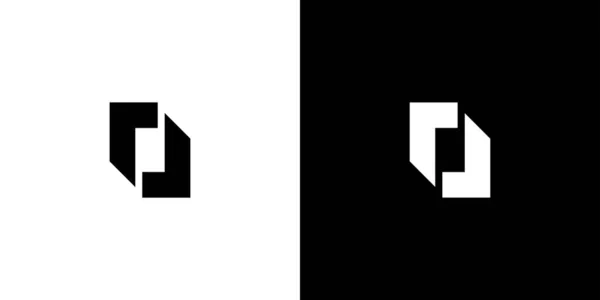 Современная Прочная Буква Инициалы Логотипа — стоковый вектор