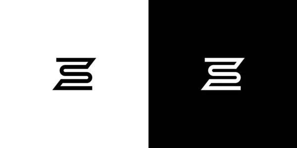 Modern Unique Letter Initials Logo Design — стоковый вектор