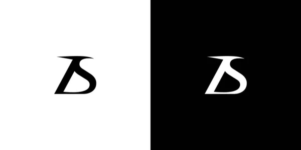 Letra Simple Moderna Iniciales Logo Design — Vector de stock