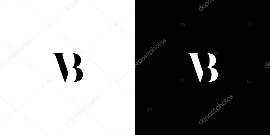 Modern and unique VB letter initial monogram logo design