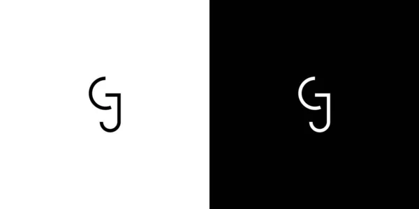 Jednoduchý Moderní Písmena Iniciály Logo Design — Stockový vektor
