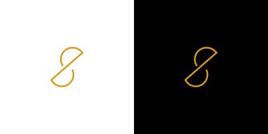Basit ve Modern S baş harfleri logo tasarımı 1
