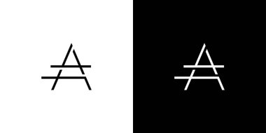 Modern ve benzersiz bir harf harfleri logo tasarımı