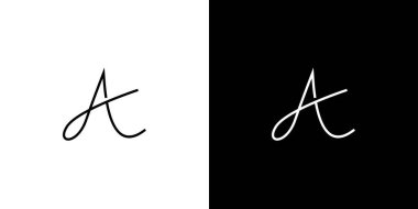  Basit ve zarif bir harf baş harfleri logo tasarımı