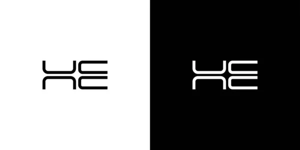 Simple Unique Letter Initials Logo Design — стоковый вектор