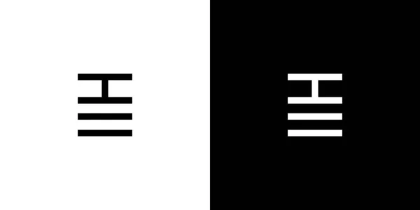 Simple Unique Letter Initials Logo Design — Stockový vektor
