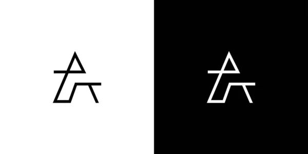 Moderner Und Einzigartiger Buchstabe Initialen Logo Design — Stockvektor