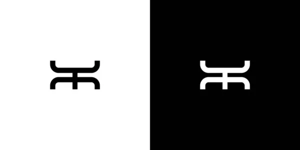 Современный Уникальный Дизайн Логотипа Инициалов — стоковый вектор