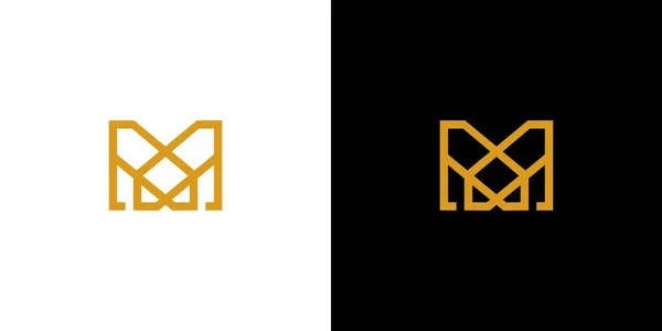 Modern Unique Letter Initial Logo Design — Stok Vektör