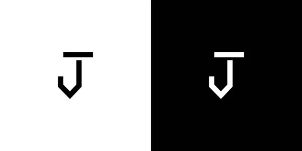 Moderní Unikátní Písmena Iniciály Logo Design — Stockový vektor