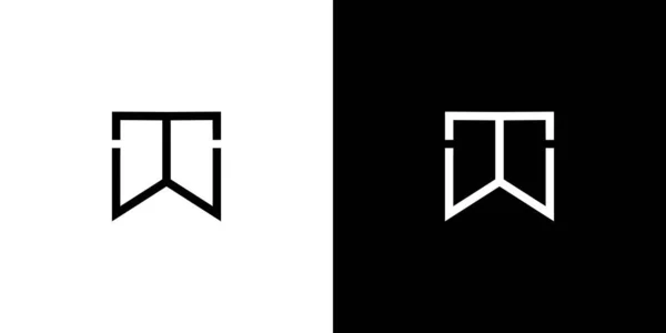 Современный Уникальный Дизайн Логотипа Букв — стоковый вектор