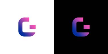 Modern ve çekici harf G baş harfleri logo tasarımı 2