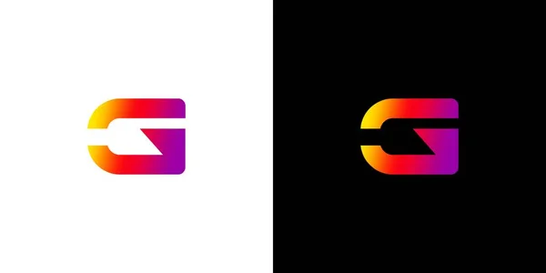 Nowoczesna Atrakcyjna Litera Inicjały Projekt Logo — Wektor stockowy