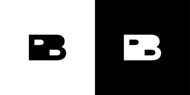 Basit ve benzersiz PB baş harfleri logo tasarımı