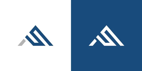 Modern Zarif Baş Harfleri Soyut Logo Tasarımı — Stok Vektör