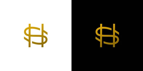 Сучасний Елегантний Дизайн Логотипу Ініціали — стоковий вектор