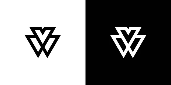 Lettre Moderne Sophistiquée Initiales Logo Design — Image vectorielle