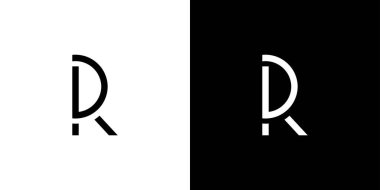 Modern ve benzersiz DR harfi ilk logo tasarımı