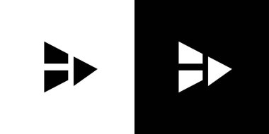 H oyun logosunun benzersiz ve modern tasarımı