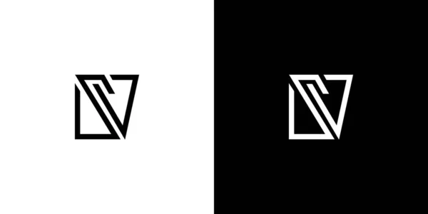 Современный Дизайн Логотипа Инициалов — стоковый вектор