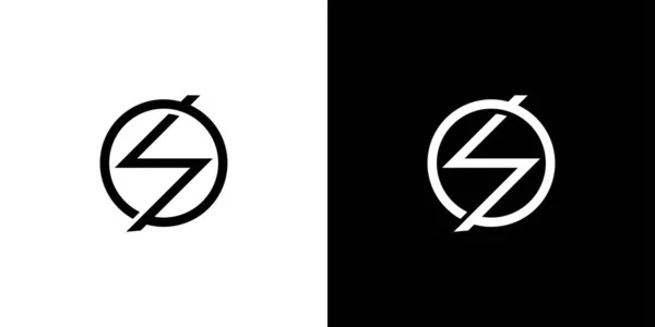 Modern Unique Letter Initials Logo Design —  Vetores de Stock