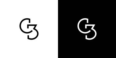 Modern and professional GB letter initial logo design