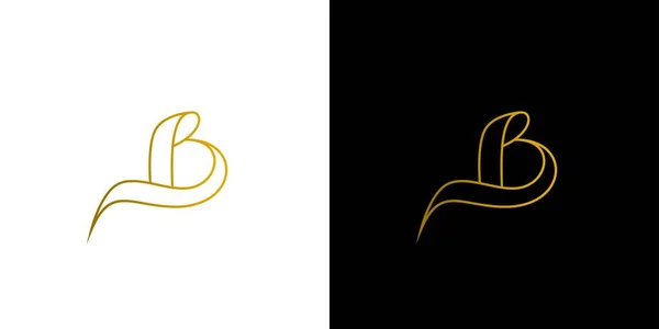 Modern Luxury Letter Initials Logo Design — Stok Vektör
