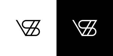 Modern and sophisticated VS letter initials logo design