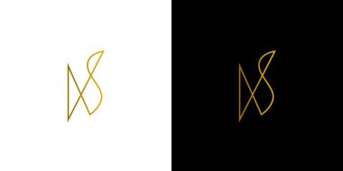 Modern and unique AS letter initials logo design